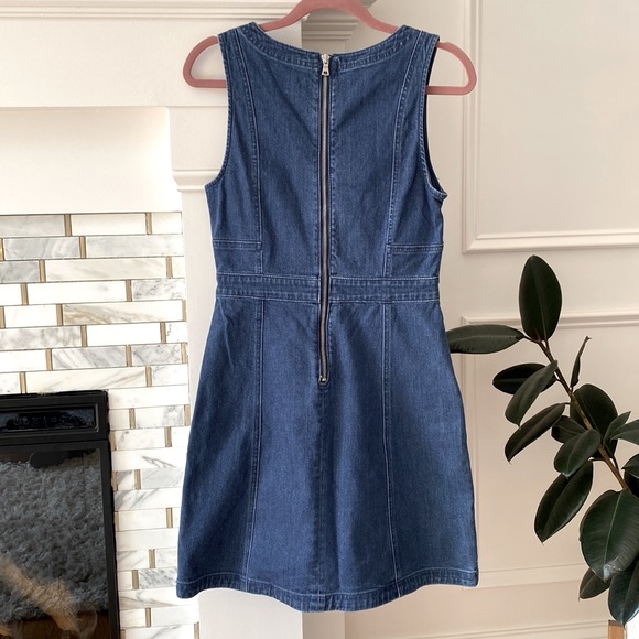 GAP Blue Denim Mini Dress - Picture 4 of 5